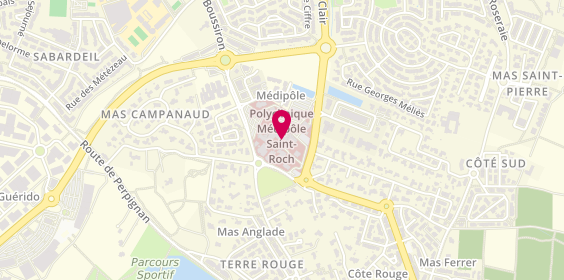 Plan de Médipôle Saint Roch, Rue Ambroise Croizat, 66330 Cabestany