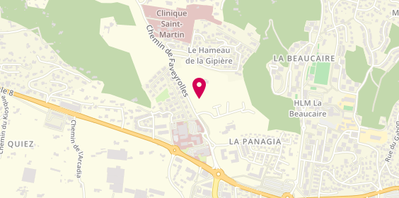 Plan de Clinique Saint-Martin, Chemin Faveyrolles, 83190 Ollioules