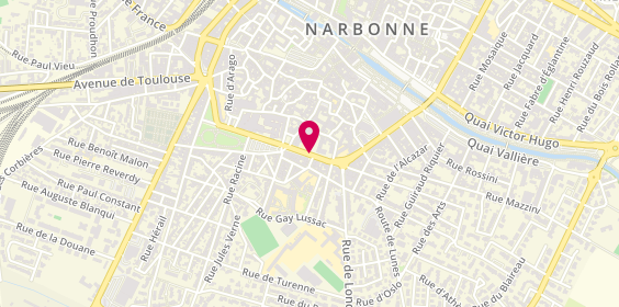 Plan de Centre Hospitalier de Narbonne, Boulevard du Docteur Lacroix, 11100 Narbonne