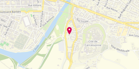 Plan de USSAP - Hôpital de jour Carcassonne, All. Des Jardins du Béal, 11000 Carcassonne