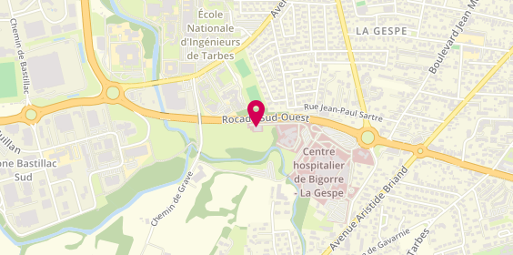 Plan de Efs Occitanie - Site de Tarbes, Centre Hospitalier de Tarbes Boulevard de Lattre de Tassigny, 65000 Tarbes