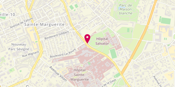Plan de Hôpital le Relais Serena, 243 Boulevard de Sainte-Marguerite, 13009 Marseille