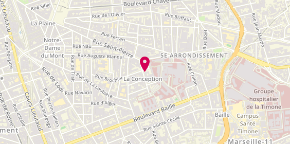 Plan de Assistance Publique-Hopitaux Marseille, 80 Rue Brochier, 13005 Marseille