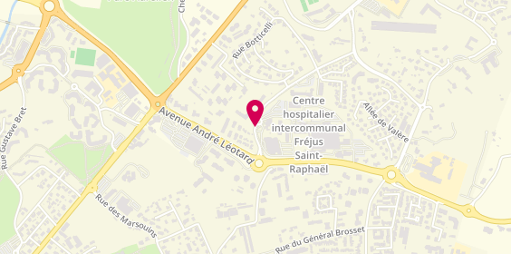Plan de Centre Hospit Intercom Bonnet, B.P 110
240 Avenue de Saint Lambert, 83608 Fréjus