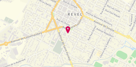 Plan de Hôpital de Revel, 2 avenue Roger Ricalens, 31250 Revel