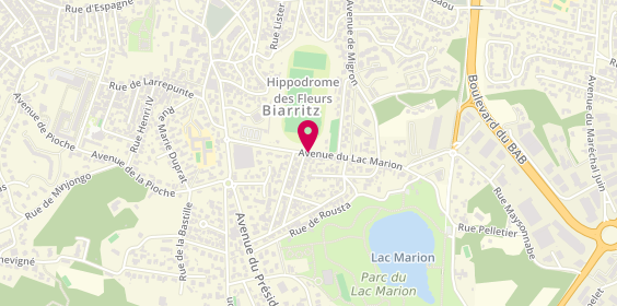 Plan de Centre d'Hemodialyse, 22 Avenue Lac Marion, 64200 Biarritz