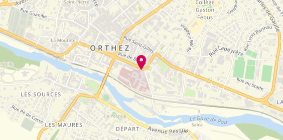 Plan de Centre Hospitalier d'Orthez, 1 Rue du Moulin, 64300 Orthez
