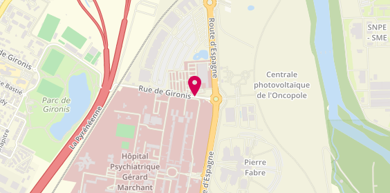 Plan de Clinique Médipôle Garonne, 45 Gironis, 31100 Toulouse