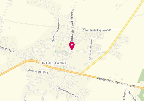 Plan de Maison de Santé Pluridisciplinaire Port de Lanne, 40 Chemin Dernis, 40300 Port-de-Lanne