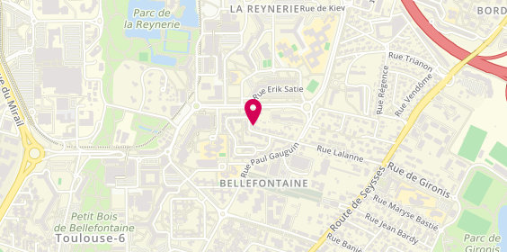 Plan de Hôpital de Jour, 58 Rue Lalanne, 31100 Toulouse