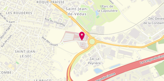 Plan de Clinique Saint Jean Sud de France, 1 place de l'Europe, 34430 Saint-Jean-de-Védas
