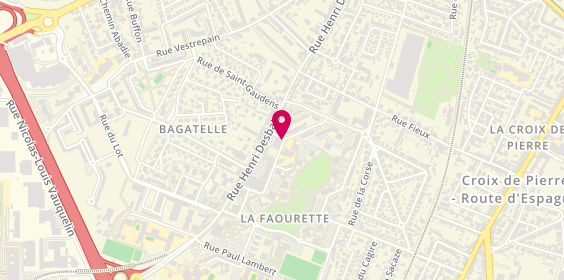 Plan de Maison des Solidarites de Faourette, 21 Rue Jules Amilhau, 31100 Toulouse
