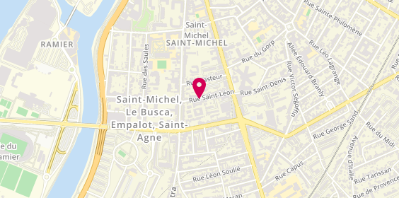 Plan de Hopital de Jour Saint Leon, 10 Rue Saint-Léon, 31400 Toulouse