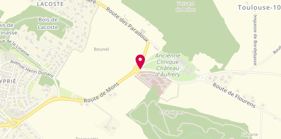 Plan de Clinique d'Aufréry, 1 place du Maréchal Niel, 31130 Pin-Balma