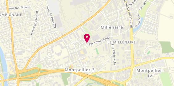 Plan de Clinique de la Vision, 335 Rue Louis Lépine, 34000 Montpellier