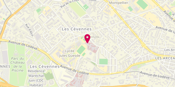 Plan de Centre de Cancérologie du Grand Montpell, 25 Rue de Clementville, 34070 Montpellier