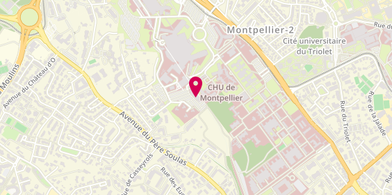 Plan de Aider Santé Montpellier, 191 avenue du Doyen Gaston Giraud, 34090 Montpellier