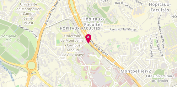 Plan de Hopital Arnaud de Villeneuve, 371 Avenue du Doyen Gaston Giraud, 34090 Montpellier