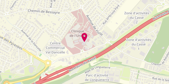 Plan de Clinique de l'Union - Ramsay Santé, Boulevard Ratalens, 31240 Saint-Jean