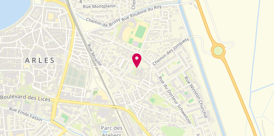 Plan de Clinique Jeanne d'Arc, 7 Rue Nicolas Saboly, 13200 Arles