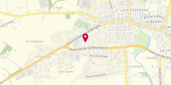 Plan de Centre Hospitalier Ex H L de Vic Fezensac, Chemin des Pouzoueres, 32190 Vic-Fezensac