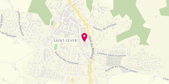 Plan de Hôpital-Saint-Sever, 3 Rue de la Guillerie, 40500 Saint-Sever