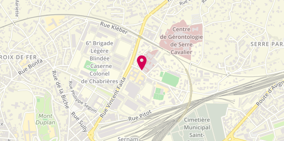 Plan de Nouvel Hôpital Privé Les Franciscaines, Cs 10002
3 Rue Jean Bouin, 30032 Nîmes