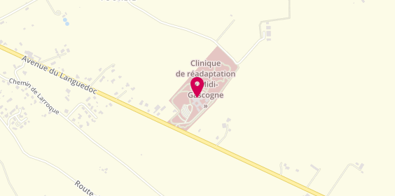 Plan de Clinique de réadaptation Midi-Gascogne - Au cœur de Beaumont, 1487 avenue du Languedoc, 82500 Beaumont-de-Lomagne