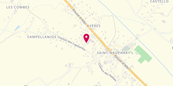 Plan de Ssr Clinique la Pinède, 23 Chemin du Roussillon, 82370 Saint-Nauphary