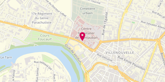 Plan de Efs Occitanie - Site de Montauban, 10 Rue du Dr Alibert, 82000 Montauban