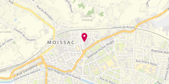 Plan de Centre Hospitalier Intercommunal Castelsarrasin Moissac, 16 Boulevard Camille Delthil, 82200 Moissac