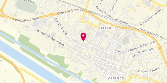 Plan de Centre Hospitalier Ex H L des Deux Rives, 52 Boulevard Victor Guilhem, 82400 Valence D'agen