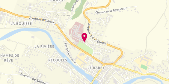 Plan de Hôpital intercommunal d'Espalion - Saint Laurent d'Olt, 12 Rue Soeur Marie Caton, 12500 Espalion