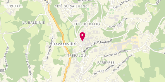 Plan de Centre Hospitalier Pierre Delpech, 60 Av. Prosper Alfaric, 12300 Decazeville