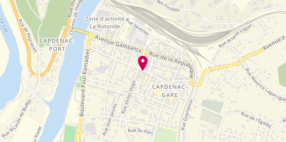 Plan de Maison de Sante Madeleine Bres, 14 Rue Carnot, 12700 Capdenac-Gare