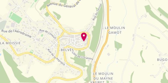 Plan de Hopital de Belves, Place Maurice Biraben, 24170 Pays-de-Belvès