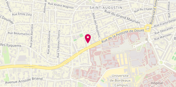 Plan de Clinique Anouste, 56 Rue Maître Jean, 33000 Bordeaux