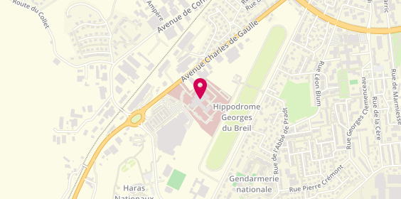 Plan de Centre médico-chirurgical de Tronquières - ELSAN, 83 avenue Charles de Gaulle, 15000 Aurillac