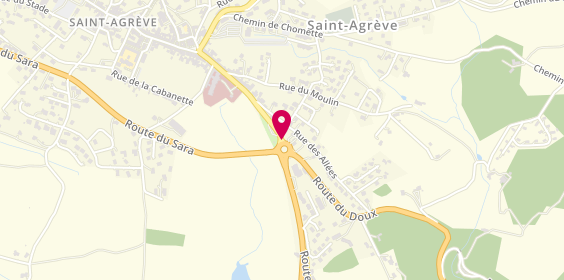 Plan de Centre Hospitalier de Moze, 1 Rue Doct Tourasse, 07320 Saint-Agrève
