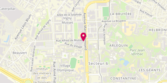 Plan de Cattp Enfants Villeneuve - Uf 4030, 1 Rue Alfred de Musset, 38100 Grenoble