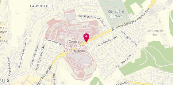 Plan de Centre Hospitalier de Périgueux, B.P 9052
80 Avenue Georges Pompidou, 24019 Périgueux