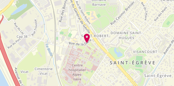 Plan de Centre Hospitalier Alpes-Isere, 3 Gare, 38120 Saint-Égrève