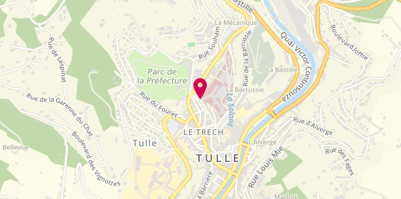 Plan de Centre Hospitalier Coeur de Corrèze, 3 Place Docteur Maschat, 19000 Tulle
