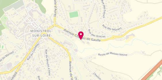 Plan de Centre de Jour Adultes, 20 avenue Charles de Gaulle, 43120 Monistrol-sur-Loire