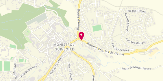 Plan de Centre Medico-Psychologique, Avenue Charles de Gaulle, 43120 Monistrol-sur-Loire