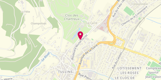 Plan de Centre Hospitalier de Tullins Site Perret, Bp 57
18 Boulevard Michel Perret, 38210 Tullins