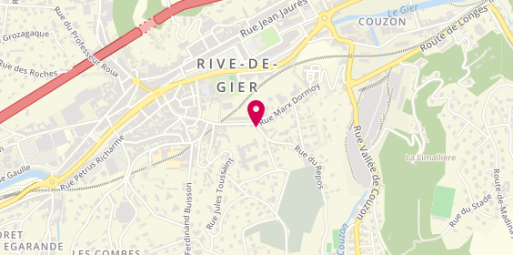 Plan de Hopital du Gier Site Marrel Ssr, 42 Rue Léon Marrel, 42800 Rive-de-Gier