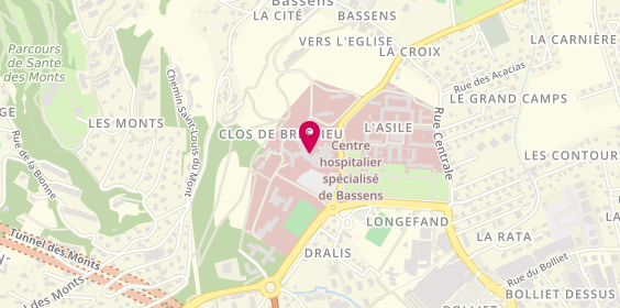 Plan de Centre Hospitalier Spécialisé de la Savoie (CHS de la Savoie), 89 avenue de Bassens, 73000 Bassens