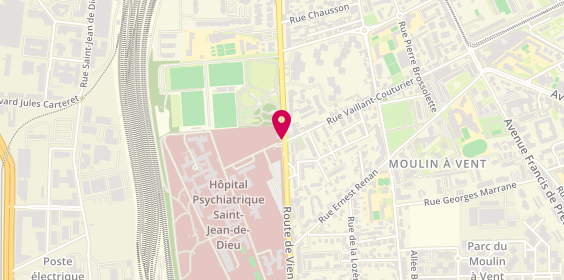 Plan de Ctre Hospitalier St Jean de Dieu, 290 Route de Vienne, 69008 Lyon