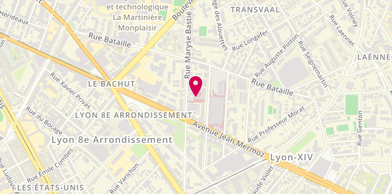 Plan de Clinique Iris - Lyon - Ramsay Santé, 63 Rue Maryse Bastié, 69008 Lyon